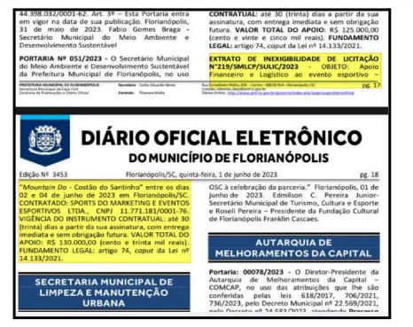 Operação Presságio - Diário Oficial