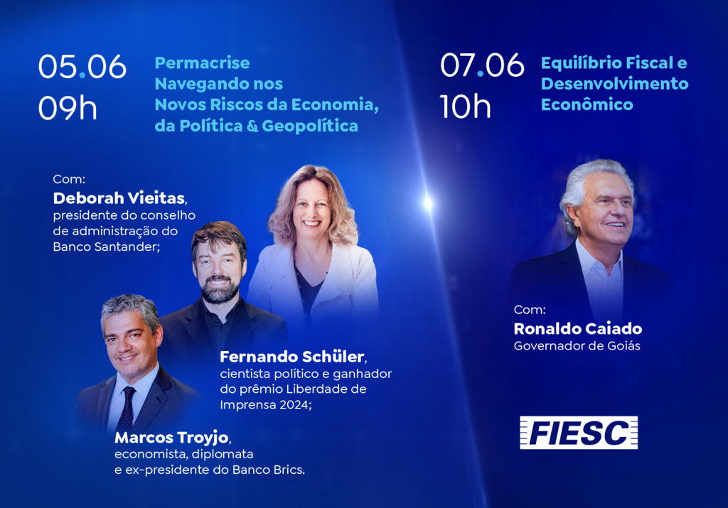 Fiesc terá grandes nomes da economia