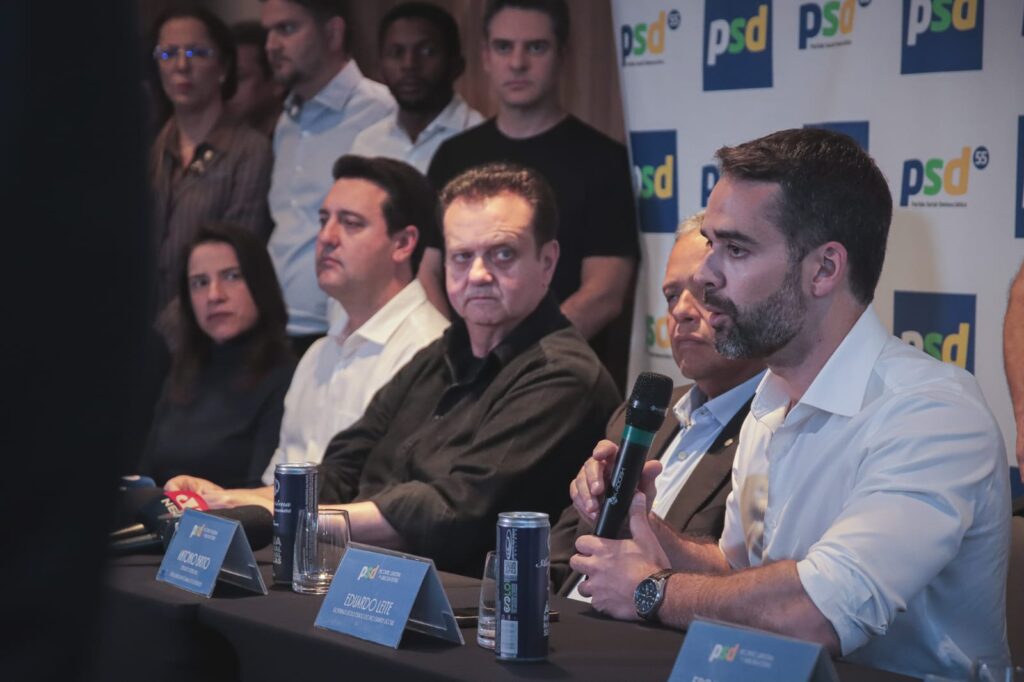 Kassab defendeu candidatura própria do PSD à presidência, com Ratinho Junior ou Eduardo Leite. Ele minimizou a opção Tarcísio de Freitas