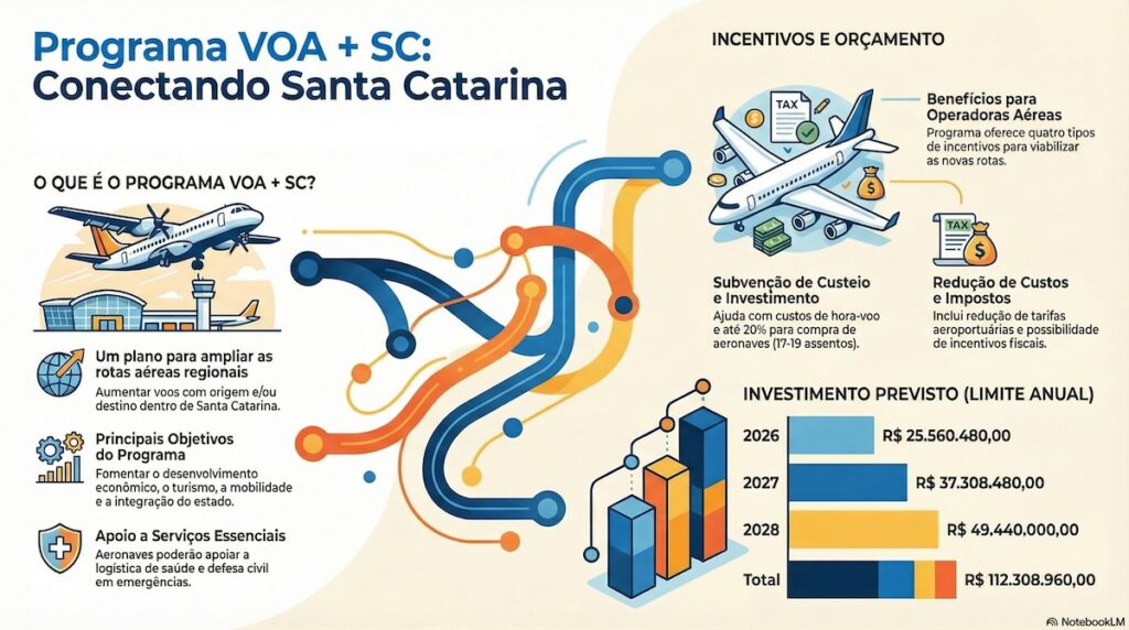 A Assembleia Legislativa deu aval ao projeto do governador Jorginho Mello para desenvolver a aviação regional em SC, com limites financeiros